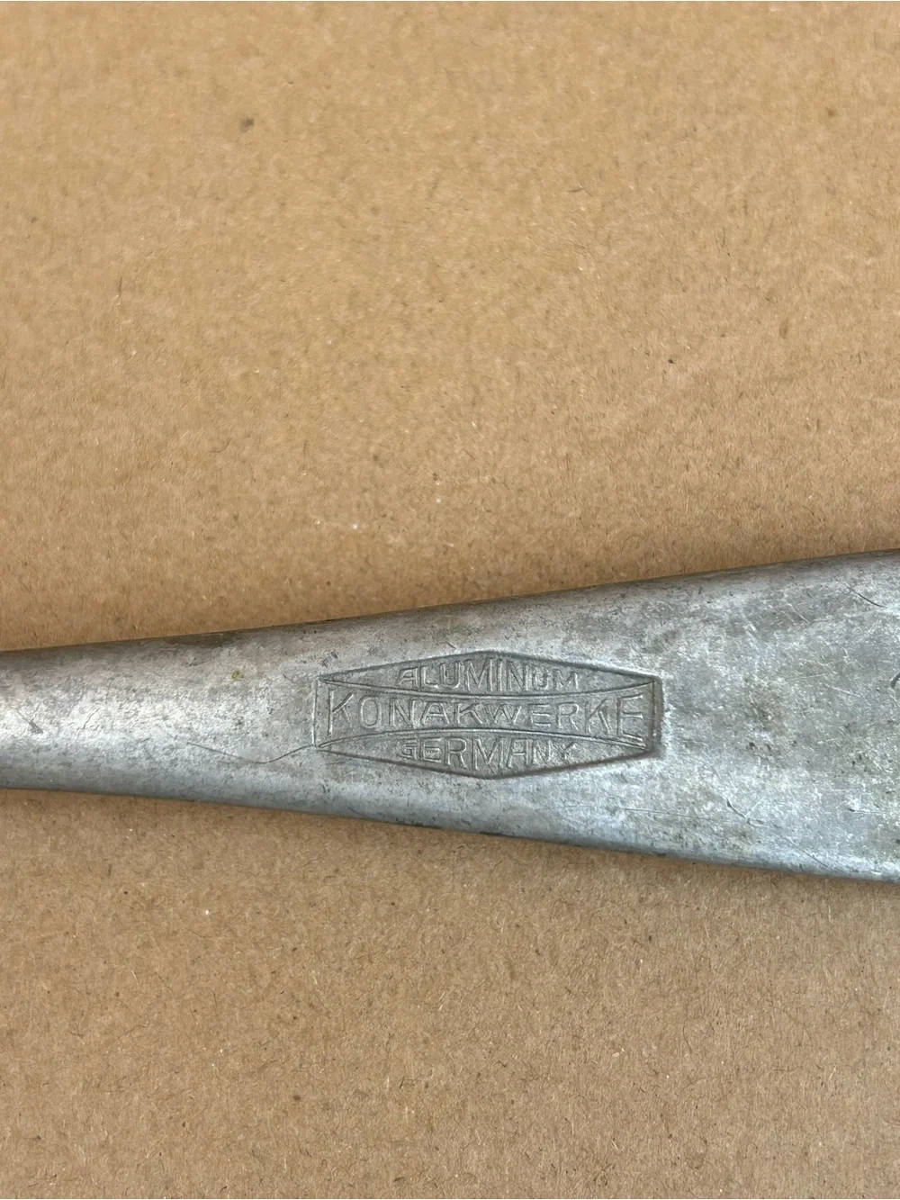 Vintage Konakwerke Germany Aluminum Soup Ladle Retro Collectible Serving Spoon